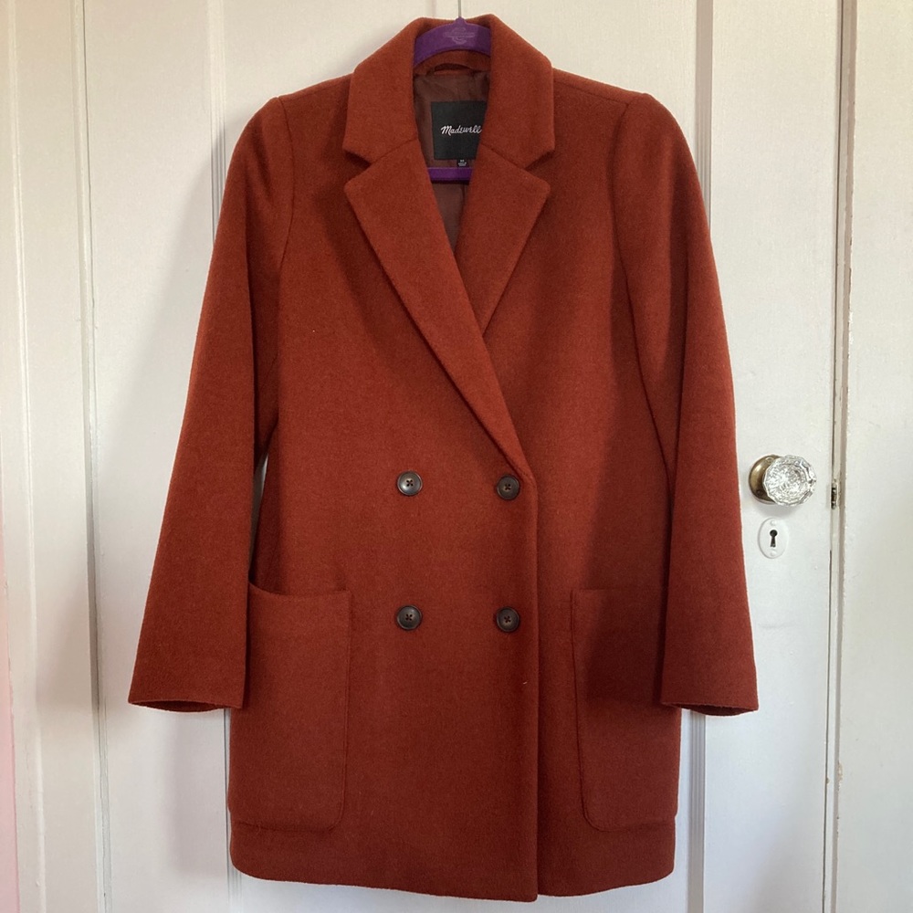 Madewell Wool-Blend Coat || Hollis Double-Breasted Coat